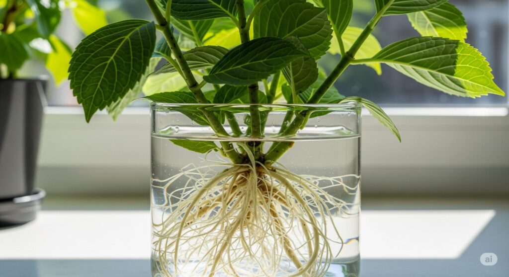 紫陽花の挿し木を水栽培で成功させるコツ