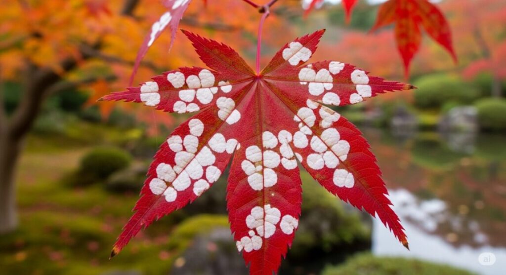 紅葉がうどんこ病になる原因と症状